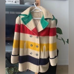 Vintage HBC Point Blanket Coat
